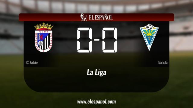 El Badajoz y el Marbella empatan (0-0)