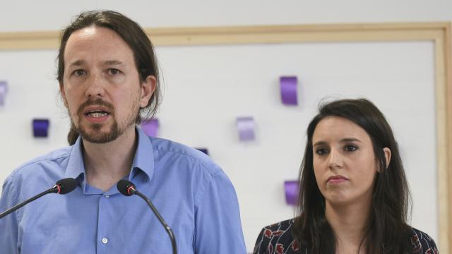 Pablo Iglesias e Irene Montero.