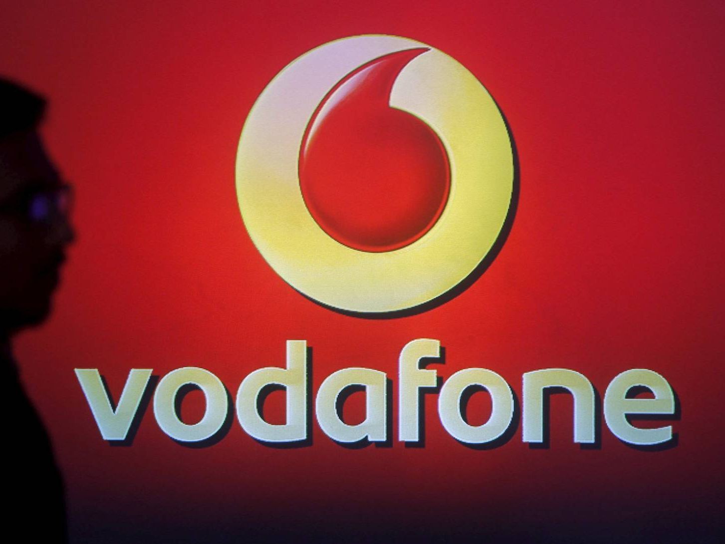 El logotipo de Vodafone.