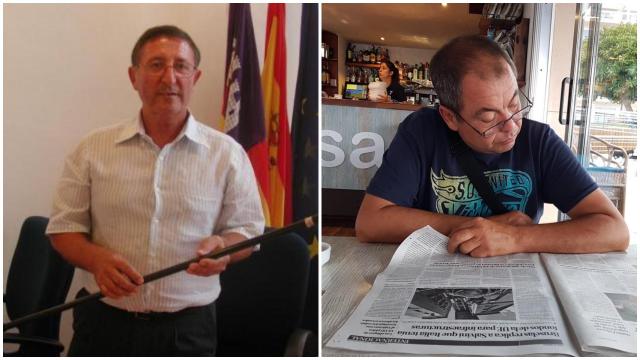 Rafel Gili en el Ayuntamiento de Artá.