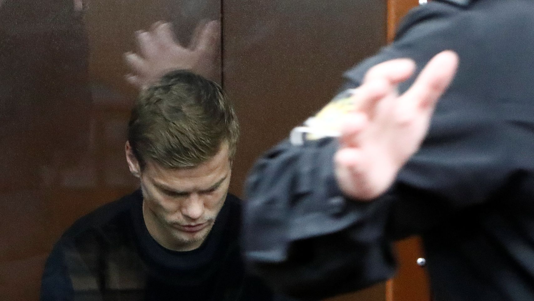 Russian soccer player Kokorin attends a court hearing in Moscow