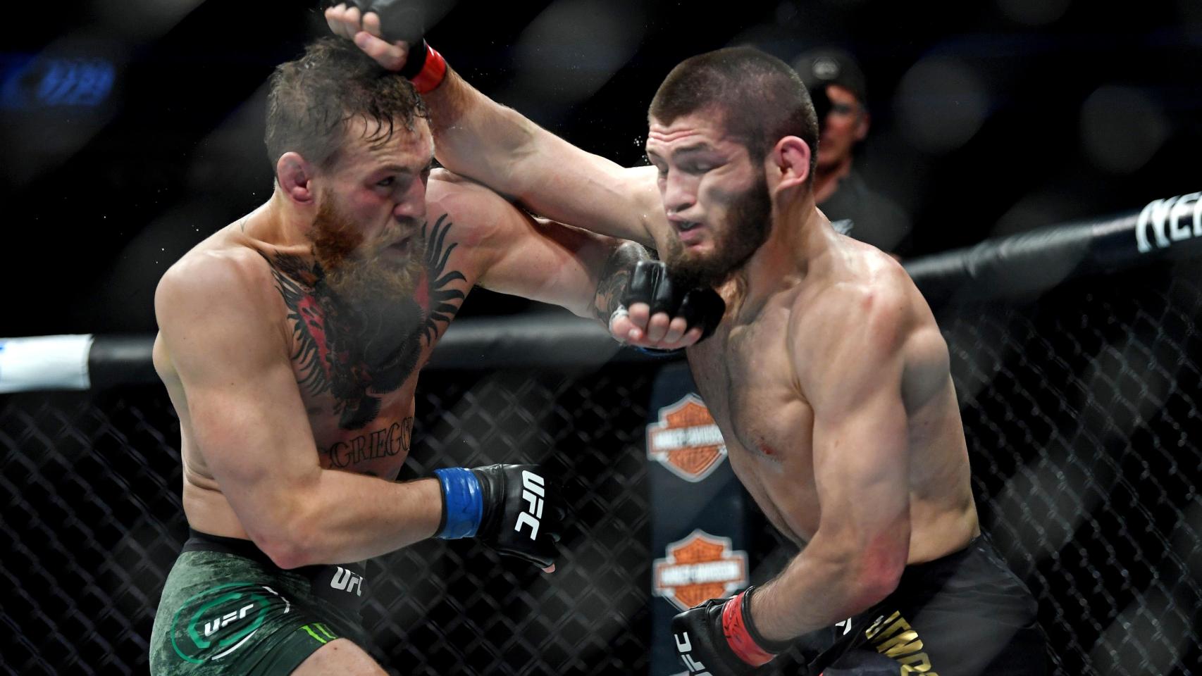 McGregor y Khabib, en el UFC 229
