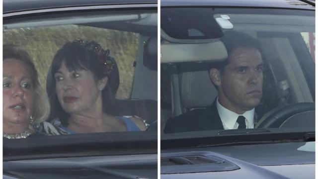 Carmen Martínez Bordiú y Luis Alfonso llegando al enlace.