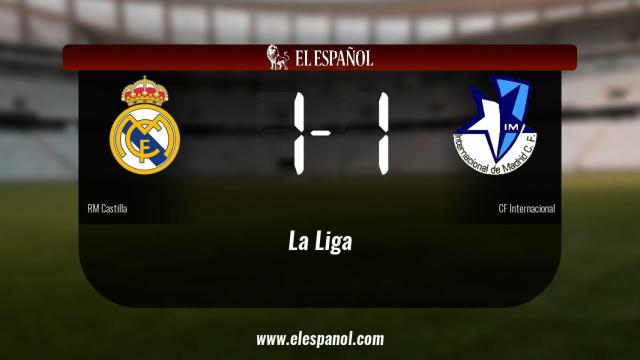 El Internacional consigue un empate a uno frente al RM Castilla