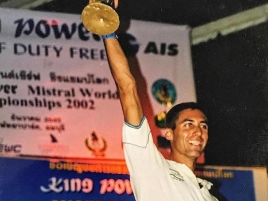 Gal Fridman, al momento de proclamarse campeón del mundo de windsurf. Foto: Instagram (@fridman_gal)