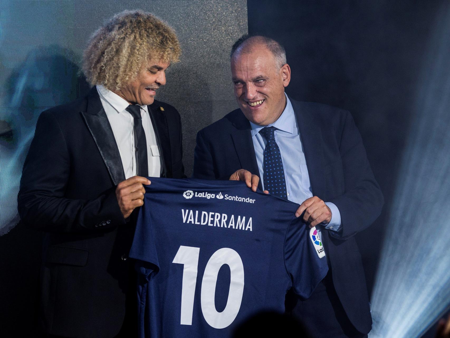 Valderrama en la presentación de los nuevos embajadores de LaLiga