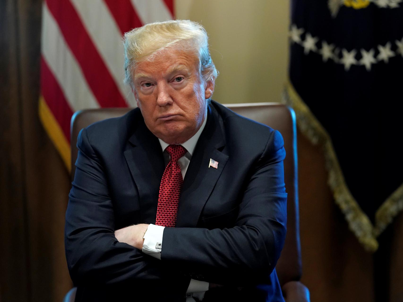 Trump, este miércoles durante una reunión de su Gabinete en la Casa Blanca