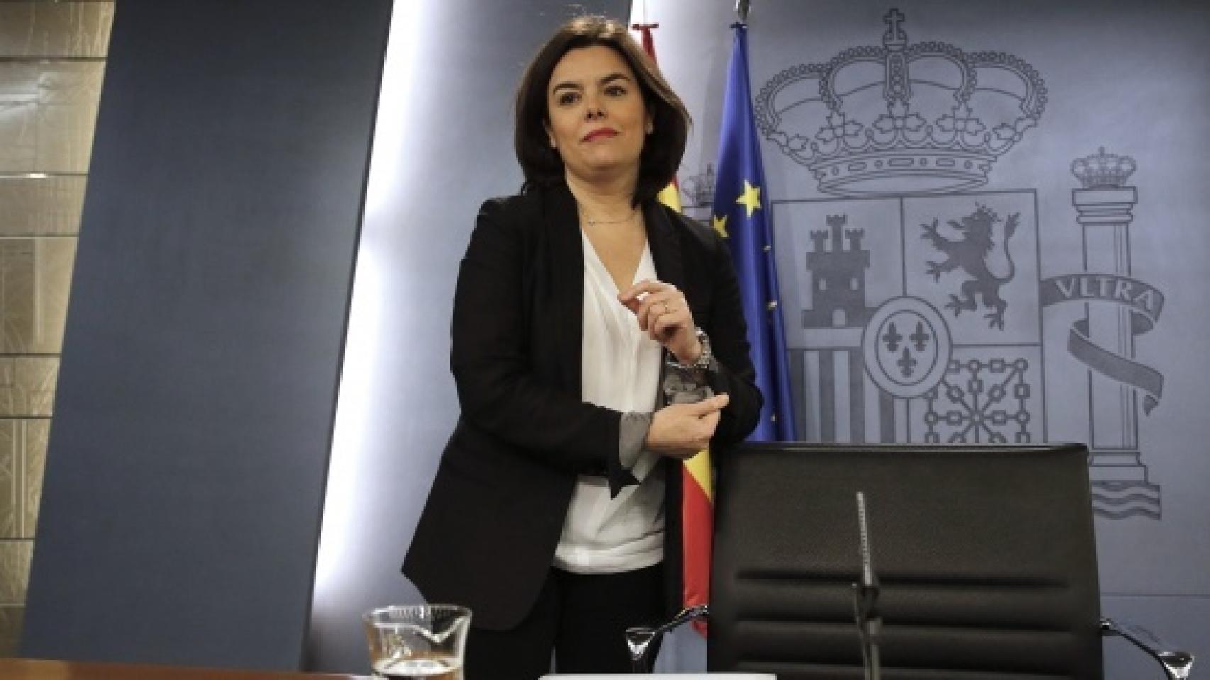 La exvicepresidenta, Soraya Sáenz de Santamaría, en una imagen de archivo.