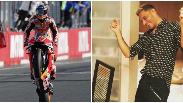 Marc Márquez y Joaquín Sánchez.