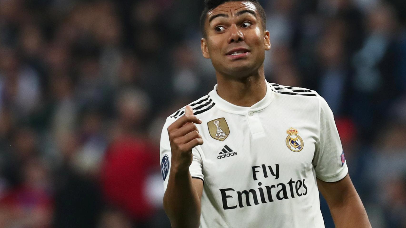 Casemiro, en un partido del Real Madrid