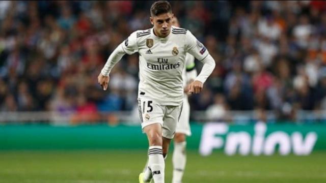 Fede Valverde, en un partido del Real Madrid en la Champions League