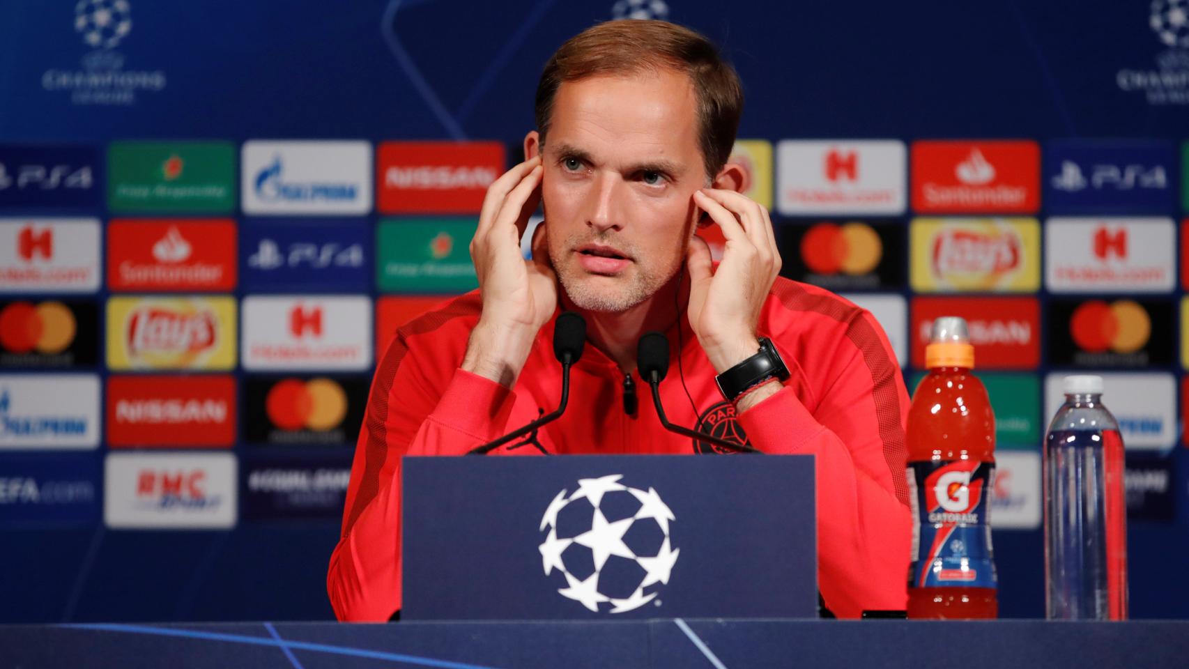 Tuchel, en rueda de prensa.