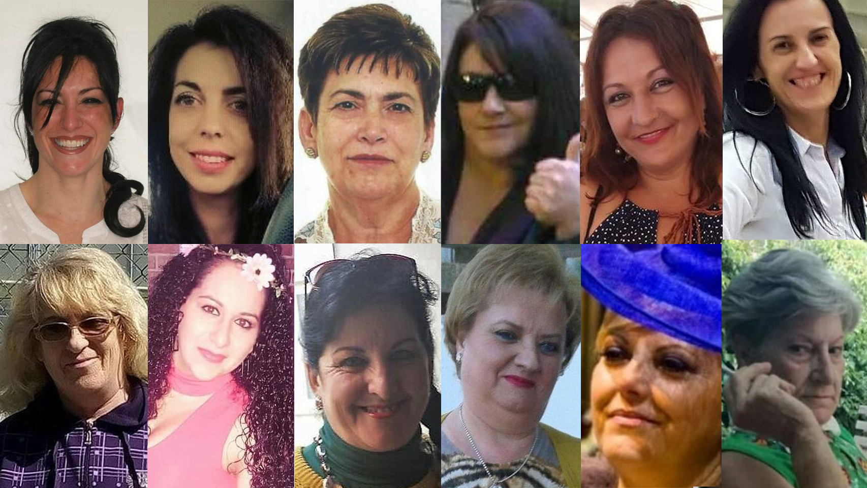 María José, Nuria Alonso, Florentina, Pepa Martínez, María Manuela Castillo, Anna María Giménez, Ivanka,Laura Elisabeth, Pilar Cabrerizo, María Adela, María Isabel Alonso y María José Pallarés.