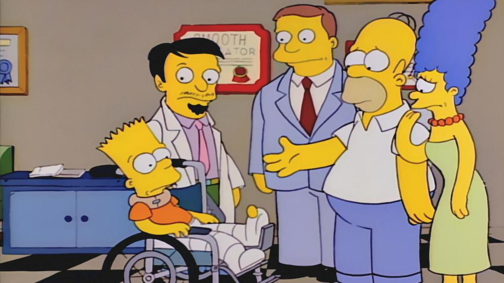 Nick Riviera, el médico argentino de Los Simpson.