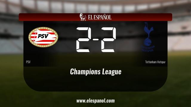 El PSV y el Tottenham se repartieron los puntos tras un empate a dos