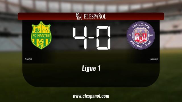 Victoria 4-0 del Nantes ante el Toulouse