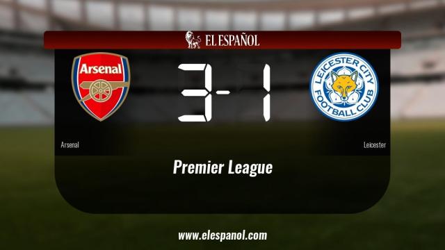 El Arsenal venció en casa al Leicester