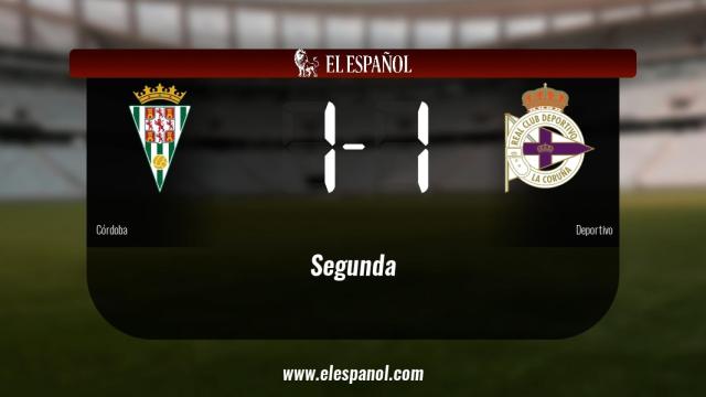 El Córdoba y el Deportivo empatan (1-1)