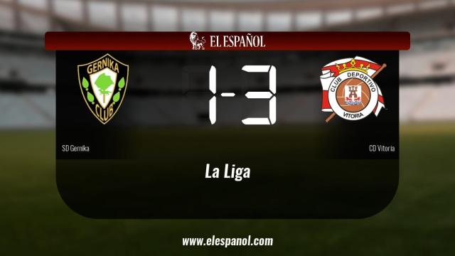 El Vitoria ganó en casa del SD Gernika