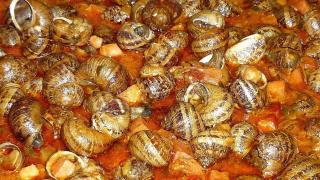 Caracoles típicos de la fiesta vasca