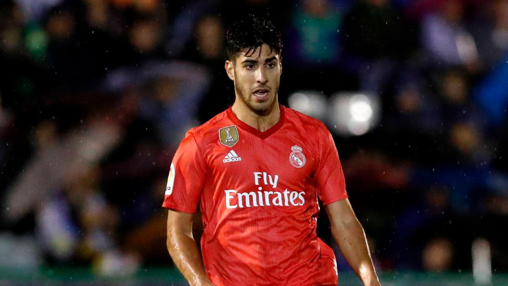 Marco Asensio durante el partido ante el UD Melilla