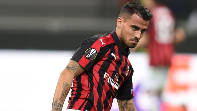 Suso, durante un partido con el Milan