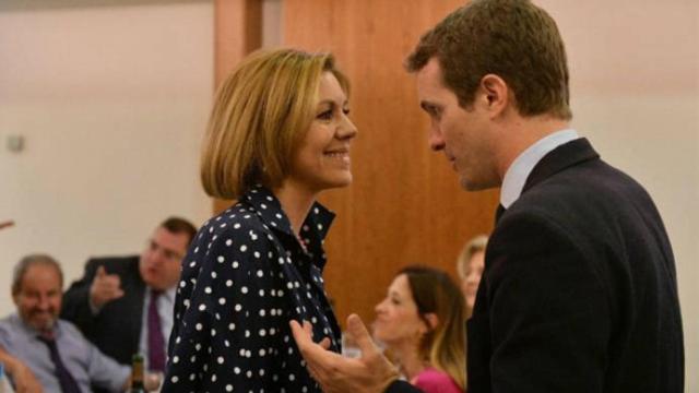 Cospedal y Casado en una imagen de archivo