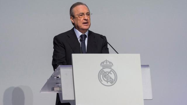 Florentino Pérez, durante un acto del Real Madrid CF