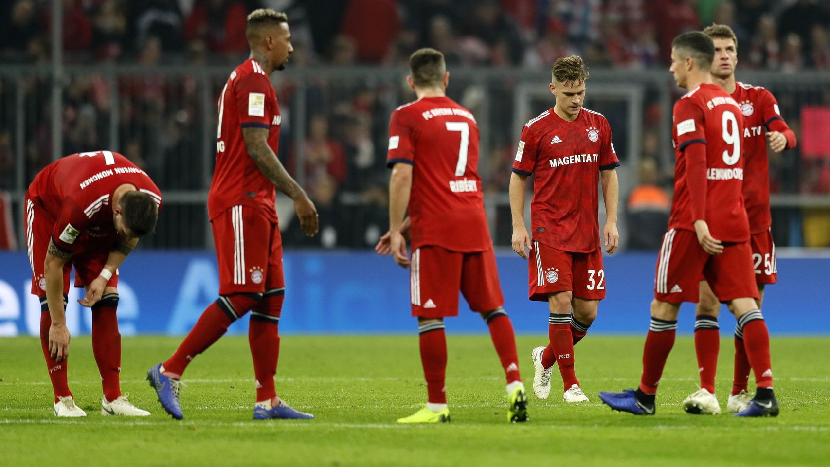 Jugadores del Bayern Múnich, que sería el cuarto accionista