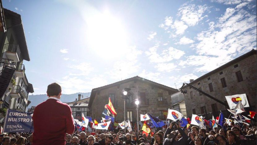 Albert Rivera en Alsasua el pasado 4 de noviembre.