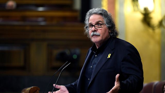 Joan Tardá, durante una intervención en el pleno del Congreso de los Diputados