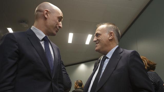 Luis Rubiales y Javier Tebas
