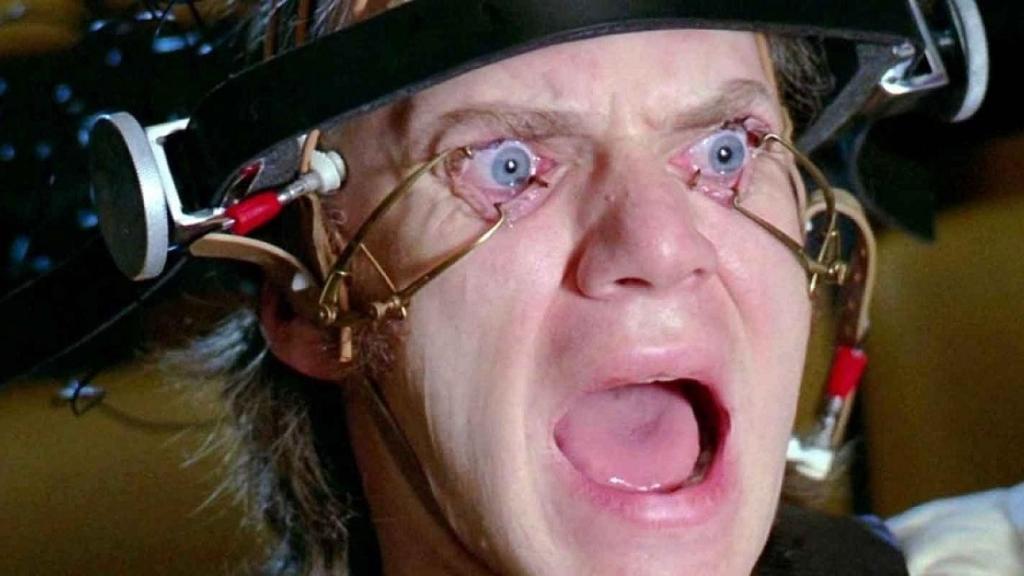 Una escena inolvidable de 'La naranja mecánica'.