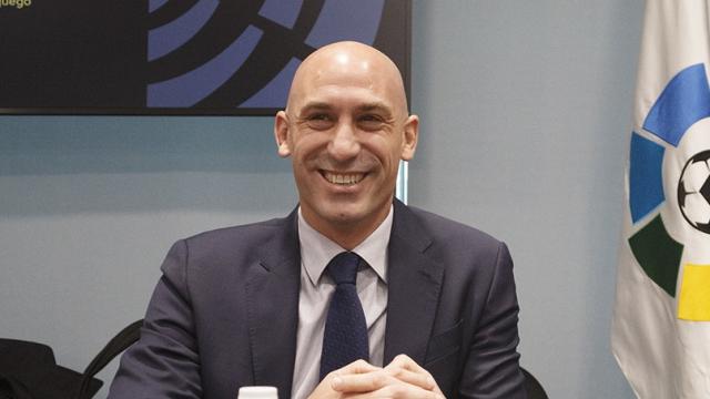Luis Rubiales en un acto de la RFEF