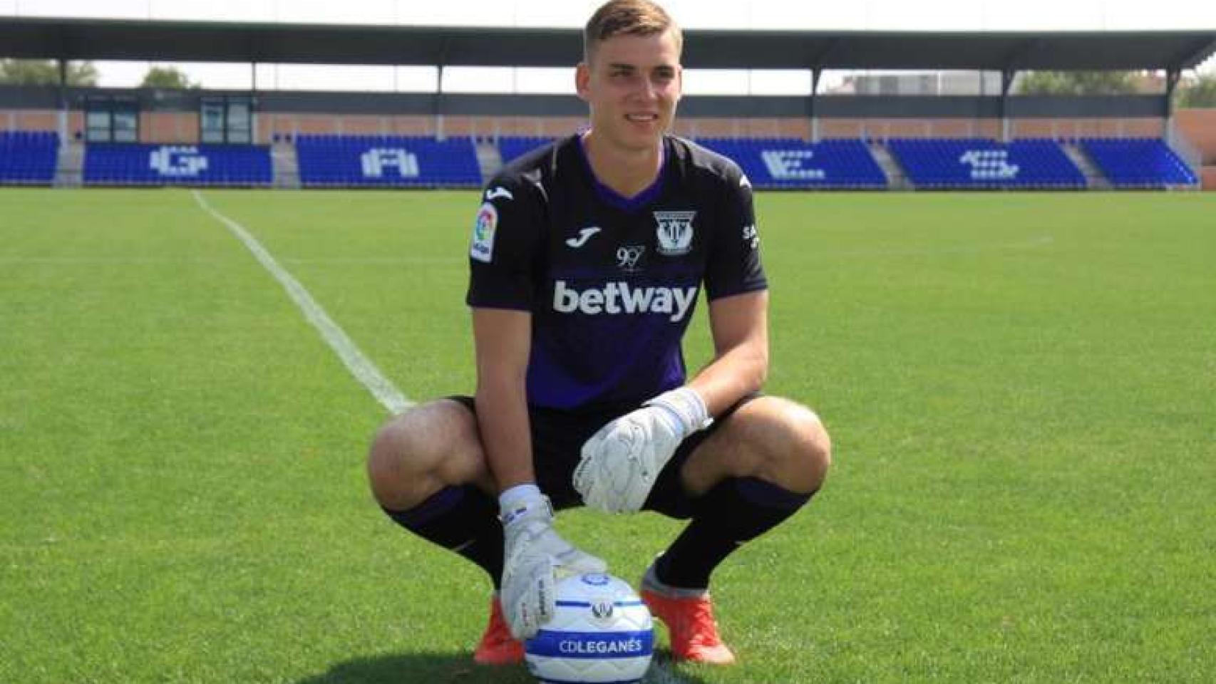 Lunin, portero del Leganés.