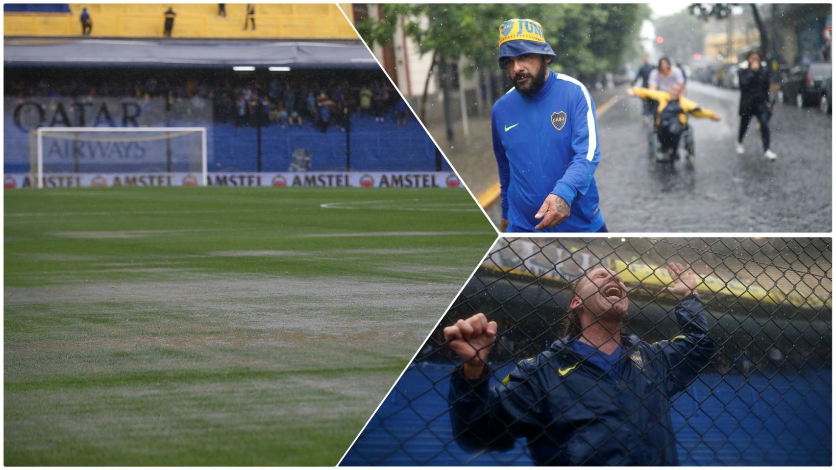 Las fuertes lluvias suspenden el Boca - River de la Libertadores