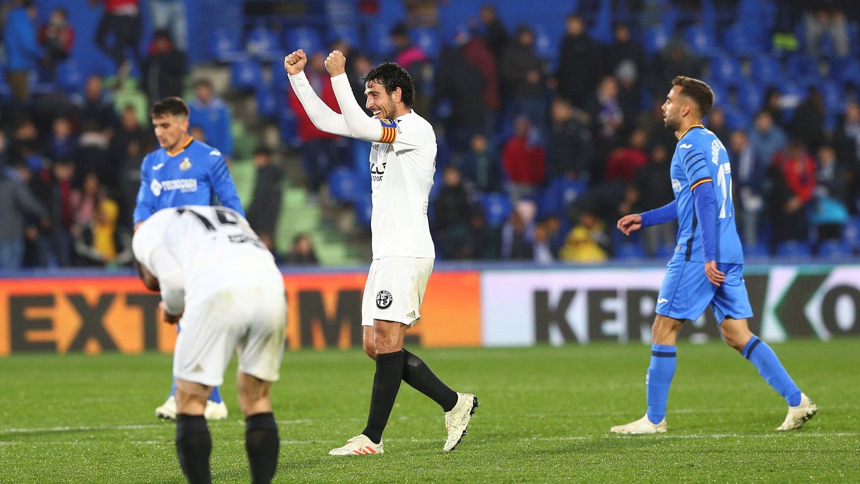Parejo, durante el Getafe - Valencia de Liga