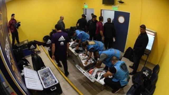 Registro en el vestuario de River Plate