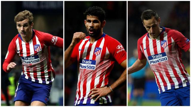 Griezmann, Diego Cosya y Kalinic