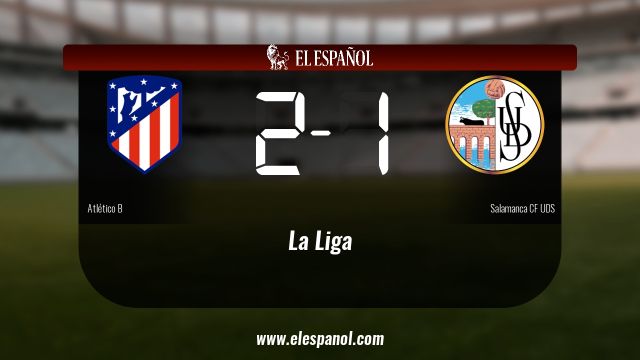 El Atlético B gana en el Cerro del Espino al Salamanca UDS