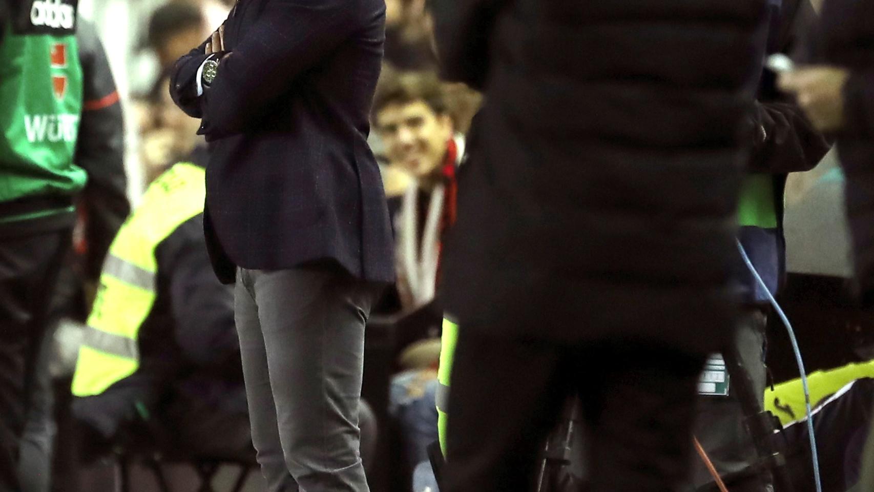 Javi Calleja, durante un partido del Villarreal