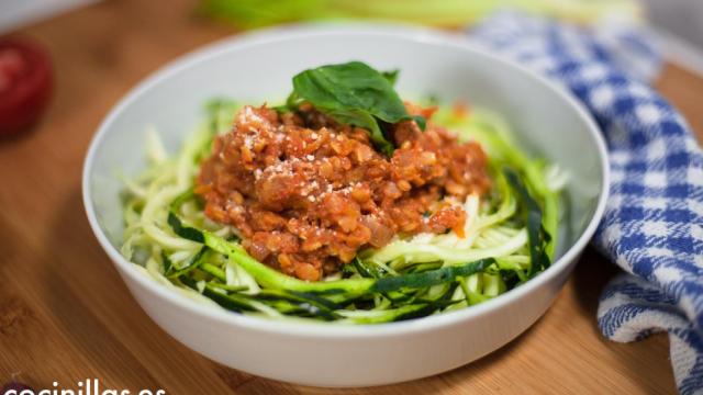 boloseña lentejas emplatado