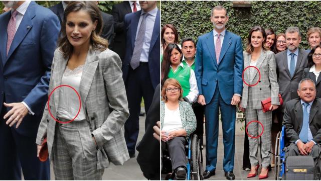 La reina Letizia en un montaje de Jaleos.