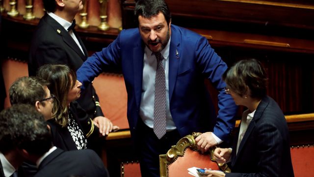 El viceprimer ministro italiano, Matteo Salvini, se ha negado a corregir los Presupuestos