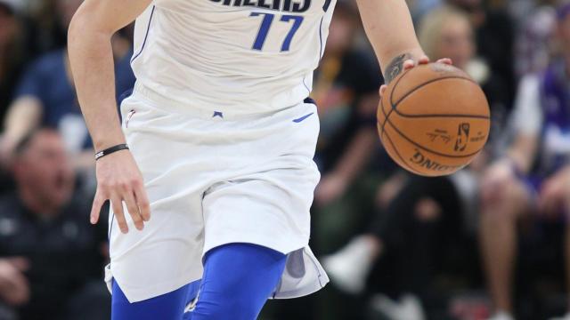 Doncic durante un partido con los Dallas Mavericks