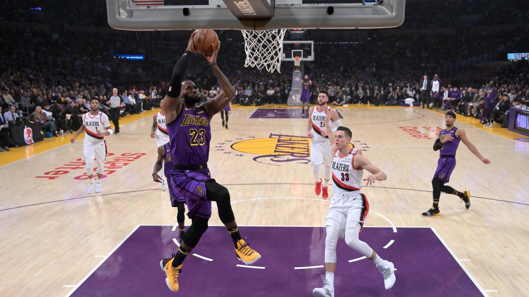 NBA: Portland Trail Blazers at Los Angeles Lakers