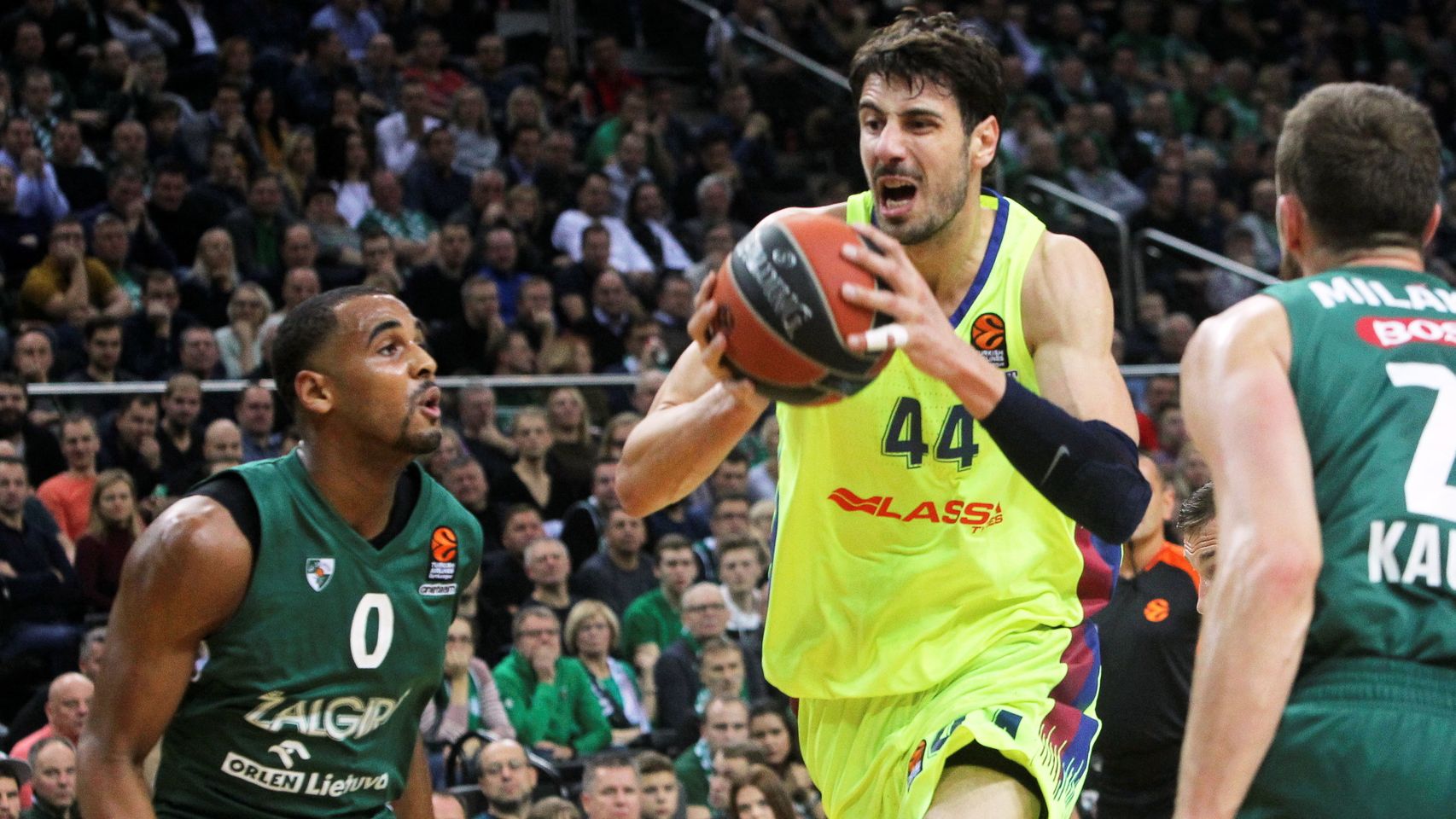 El Barça logró su quinta victoria ante el Zalgiris.