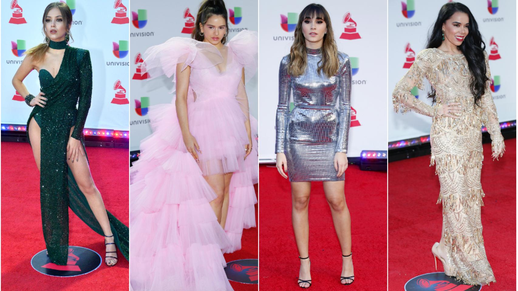 Ana Mena, Rosalía, Aitana y Beatriz Luengo en los Latin Grammy.