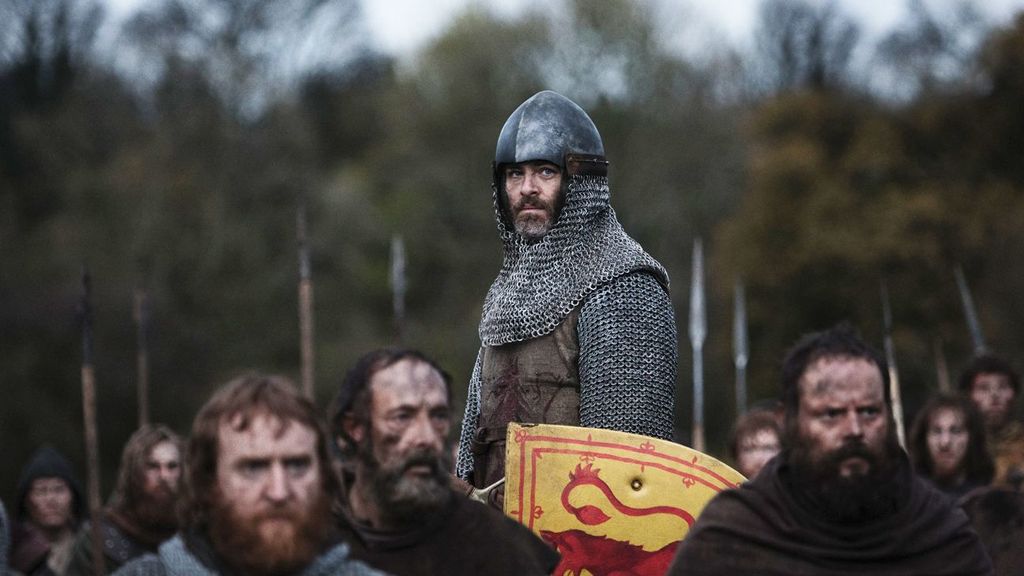 Chris Pine interpreta a Robert the Bruce en 'El rey proscrito'.