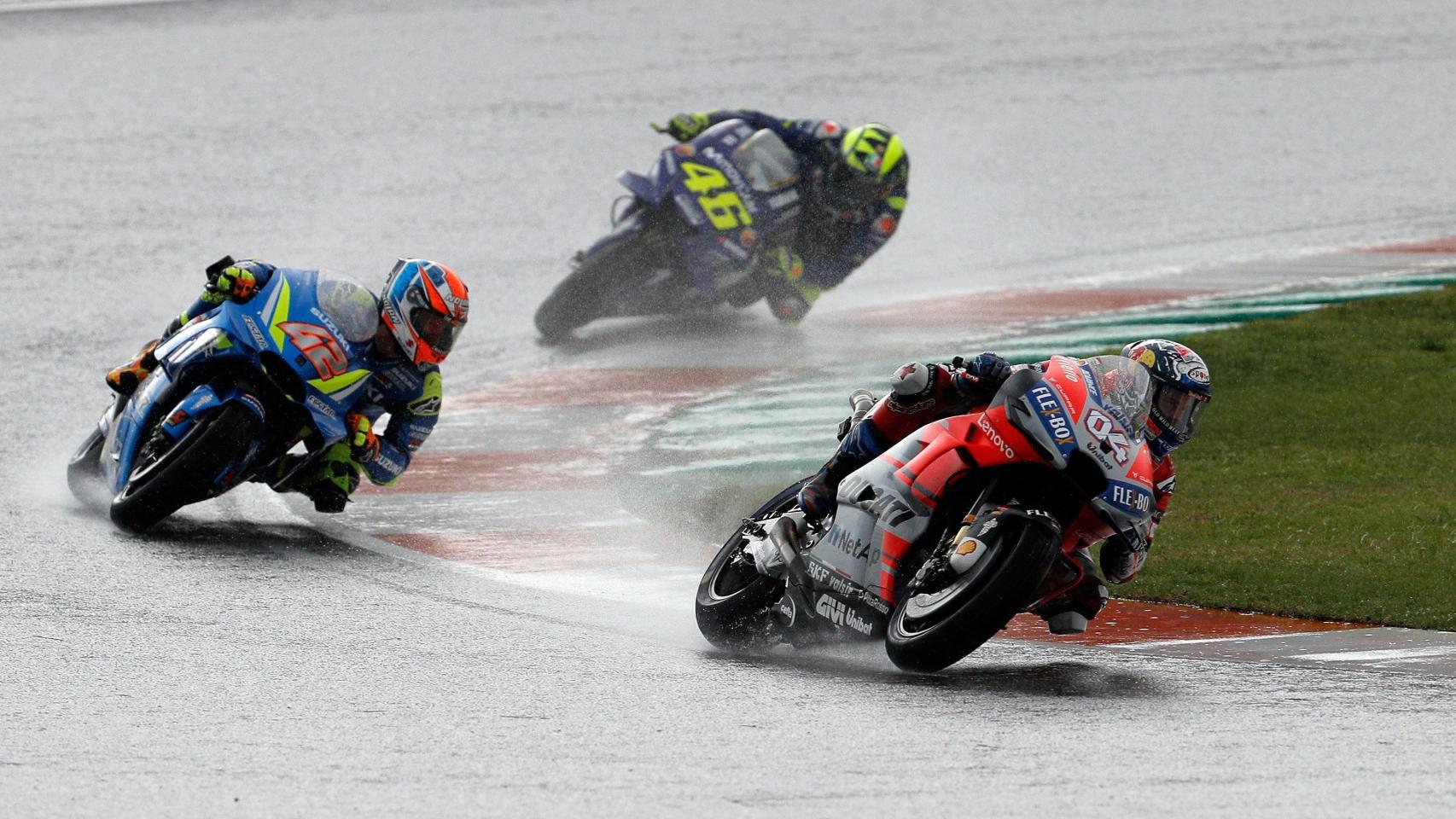 Un entrenamiento de Moto GP.